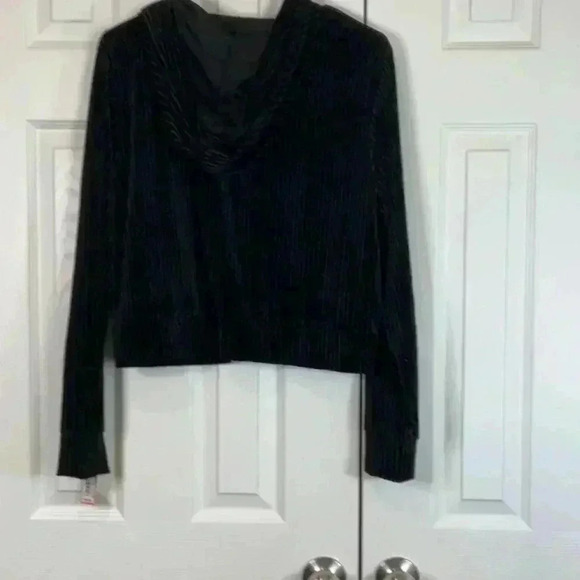 Colsie Waffle Long Sleeve Zip Down Hoodie Size M - Picture 7 of 8